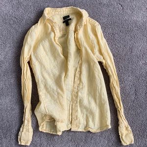 Linen J Crew Button Up